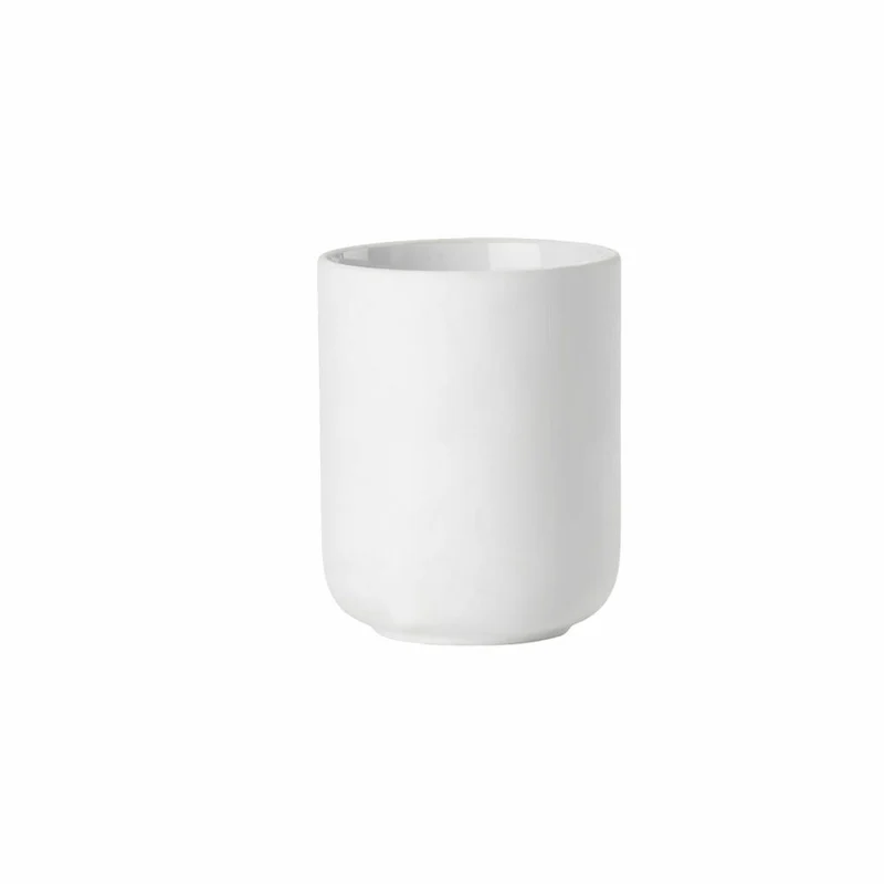 Zone Denmark Zahnbürstenbecher Ume, Zahnputzbecher, Steinzeug, White, H 10.3 cm, 330399