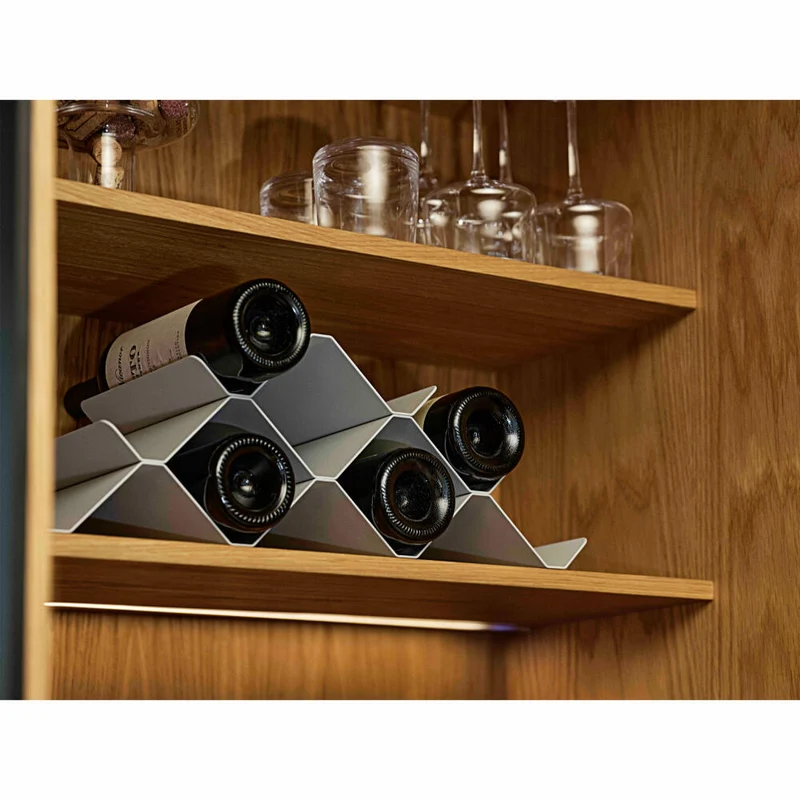 Zone Denmark Weinregal Rocks, Falschenregal, Wein Regal, Metall, Warm Grey, L 51.3 cm, 26669