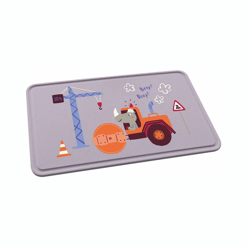 Koziol Frühstücksbrett Connect Board Trucks, Schneidebrett, Brettchen, Kunststoff, Organic Grey, 24 x 15 cm, 8355747