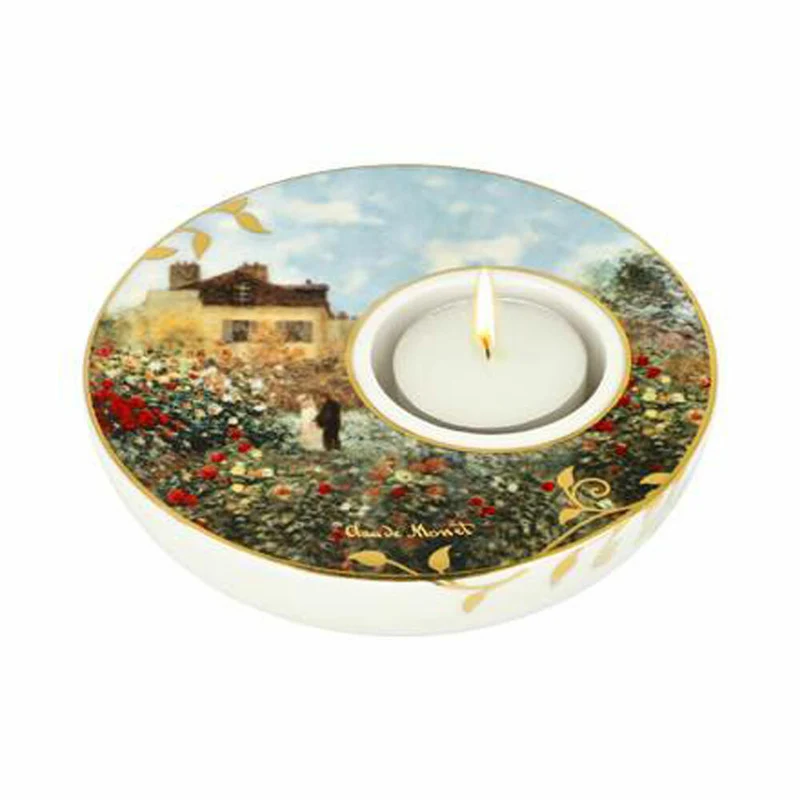 Goebel Kerzenhalter Claude Monet - Das Künstlerhaus, Teelichthalter, Porzellan, 67062781