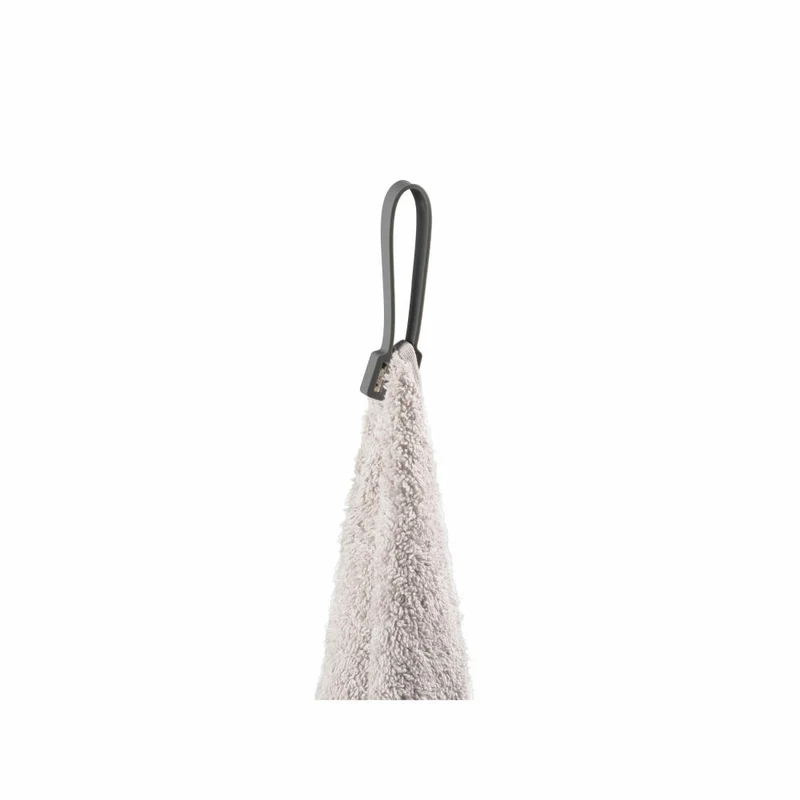 Zone Denmark Handtuchhalter Loop Magnet, 2er Set, Handtuchaufhänger, Handtuchclip, Silikon, Grey, 27923