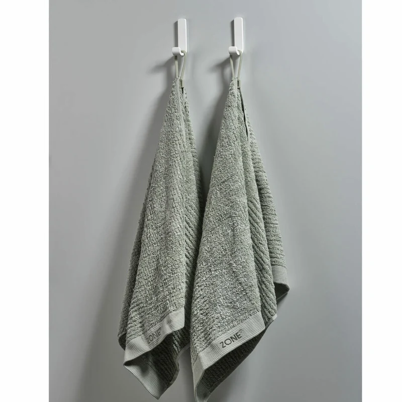 Zone Denmark Handtuchhalter Loop Magnet, 2er Set, Handtuchaufhänger, Handtuchclip, Silikon, Eucalyptus, 27926