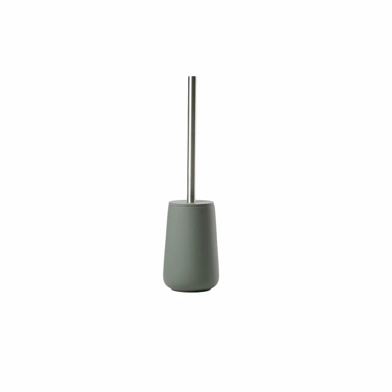 Zone Denmark Toilettenbürste Nova, Toilettenbürstengarnitur, WC-Garnitur, Klobürste, Porzellan, Olive green, 28101