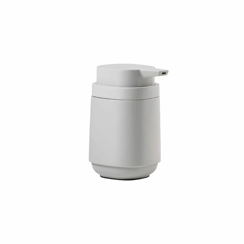 Zone Denmark Seifenspender Time, Seifendosierer, Dosierspender, Beton / ABS, Soft Grey, 220 ml, 28123