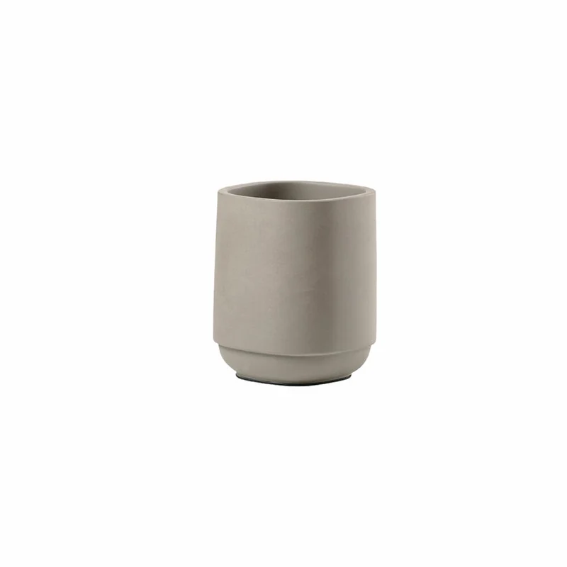 Zone Denmark Zahnbürstenbecher Time, Zahnputzbecher, Beton, Concrete, H 9.8 cm, 28124