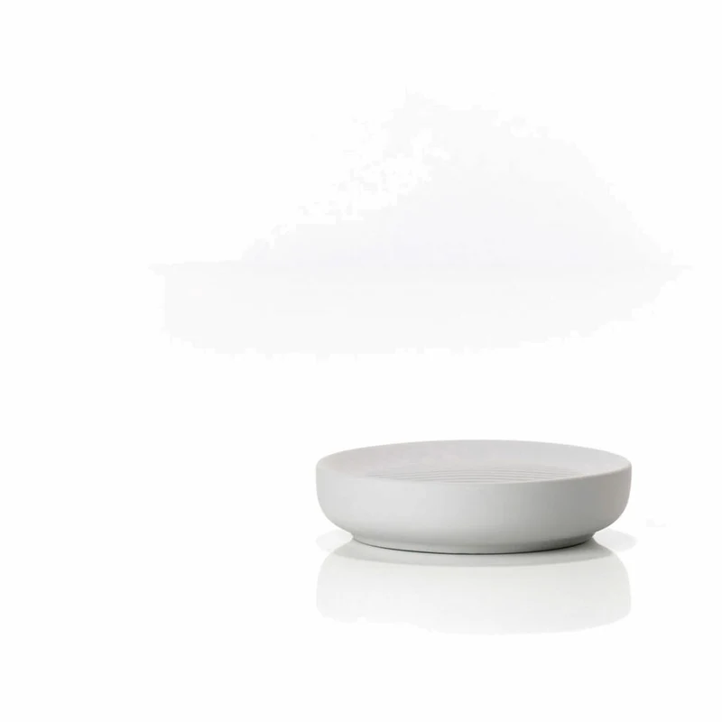 Zone Denmark Seifenschale Ume, Seifenablage, Seifenhalter, Steinzeug, Soft Grey, Ø 12 cm, 331929