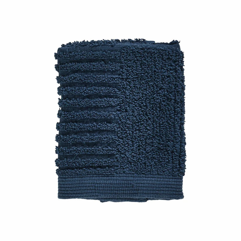 Zone Denmark Waschlappen Classic, Waschhandschuh, Baumwolle, Dark Blue, 30 x 30 cm, 331945
