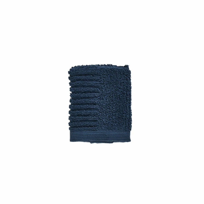 Zone Denmark Waschlappen Classic, Waschhandschuh, Baumwolle, Dark Blue, 30 x 30 cm, 331945