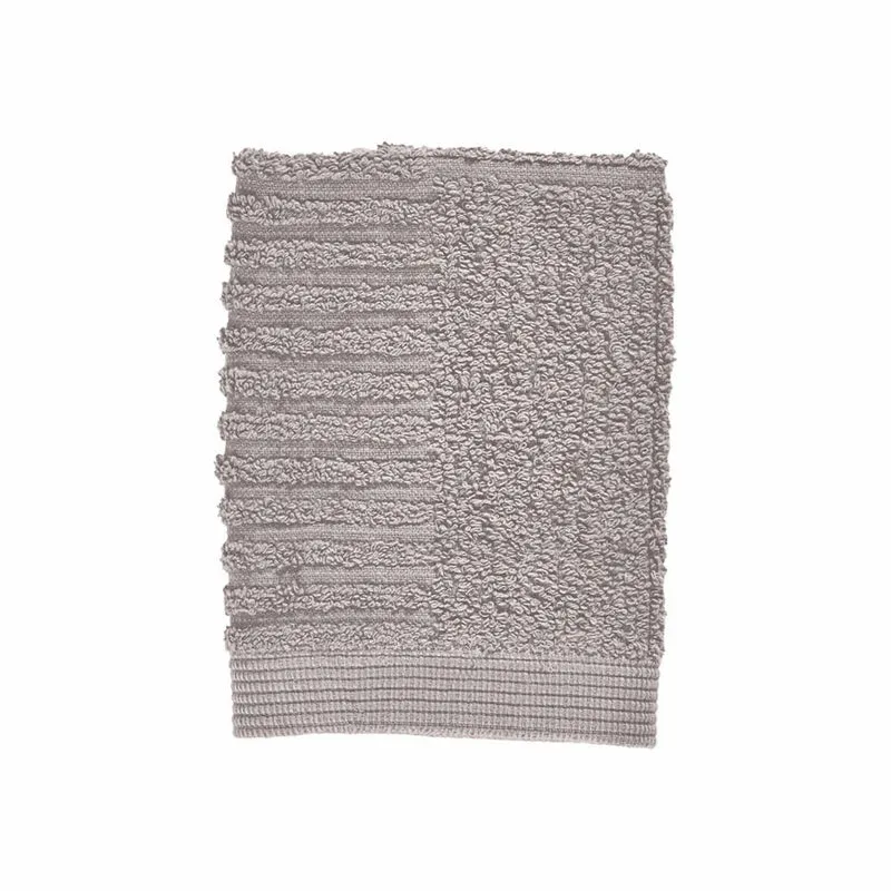 Zone Denmark Waschlappen Classic, Waschhandschuh, Baumwolle, Gull Grey, 30 x 30 cm, 331948