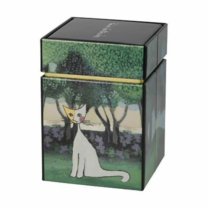 Goebel Teedose Rosina Wachtmeister - Una passeggiata nel verde, Aufbewahrungsdose, Tee Dose, Metall, 66852921