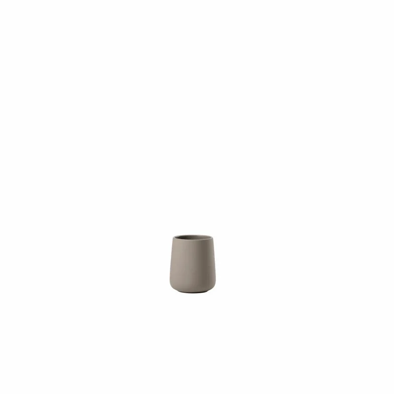 Zone Denmark Zahnbürstenbecher Nova One, Zahnputzbecher, Steinzeug, Taupe, H 10 cm, 28087