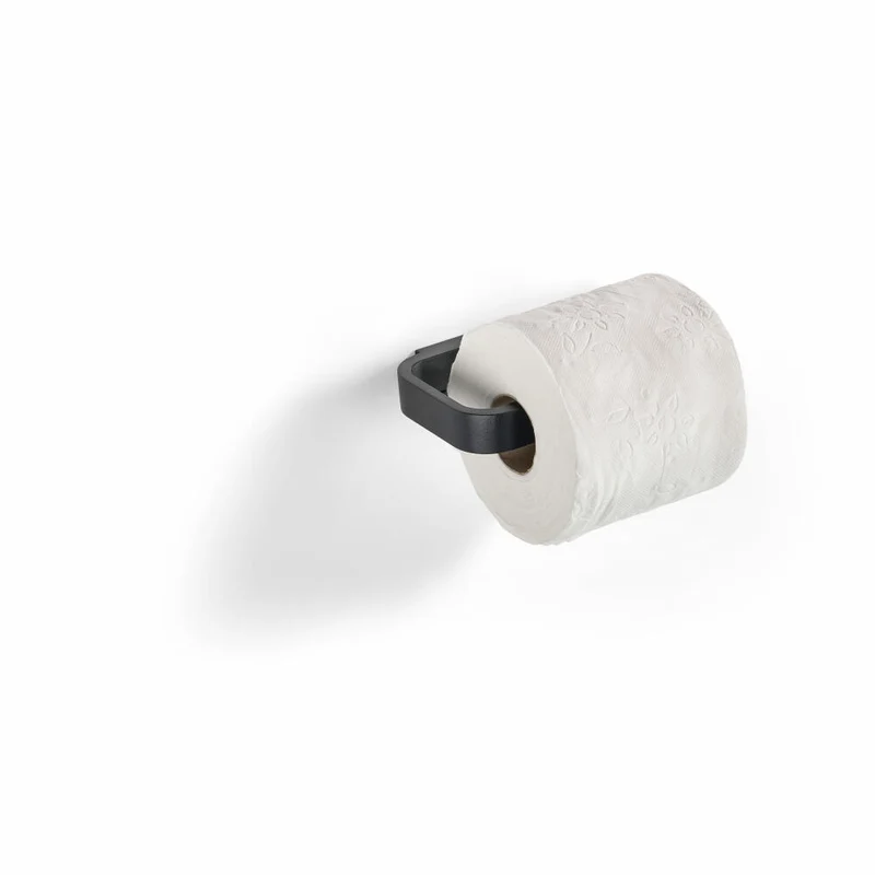 Zone Denmark Halter für Toilettenpapier Rim, Toilettenpapierhalter, Klorollenhalter, Aluminium, Black, 14637