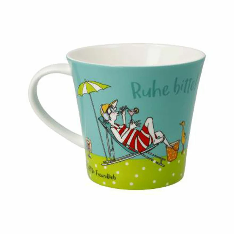 Goebel Coffee-/Tea Mug Freundlieb - Ruhe Bitte!, Kaffeetasse, Tasse, Teetasse, Fine Bone China, 27001391