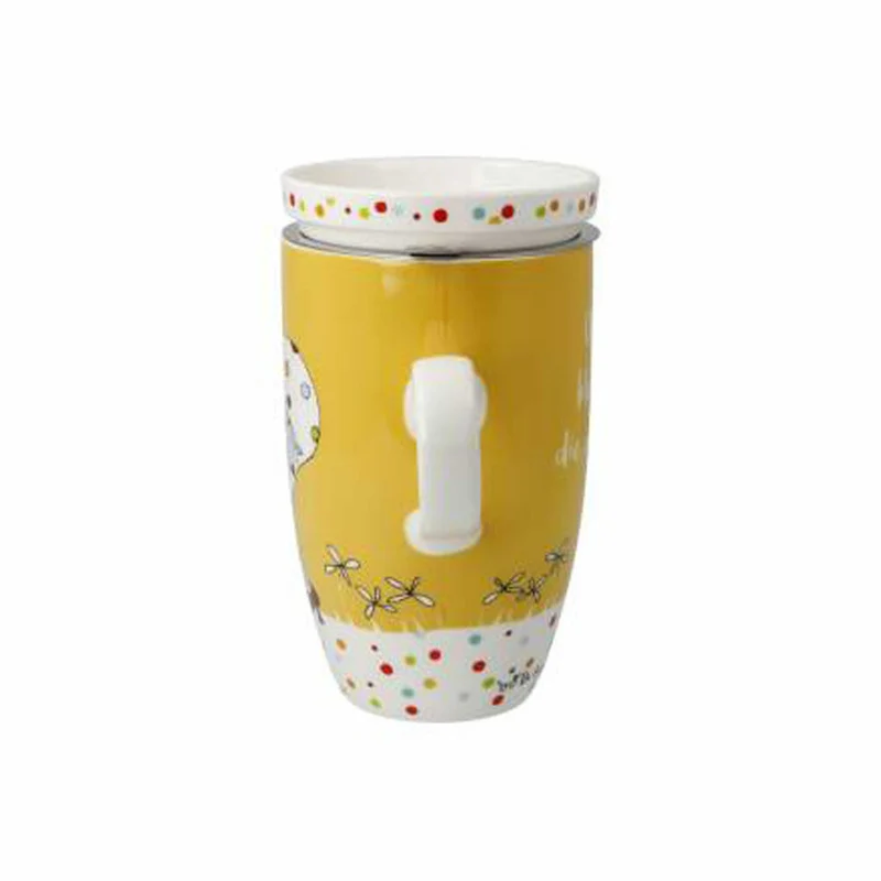 Goebel Teetasse mit Deckel und Sieb Freundlieb -Kleine Dinge, Tee Tasse, Fine Bone China, 27001421