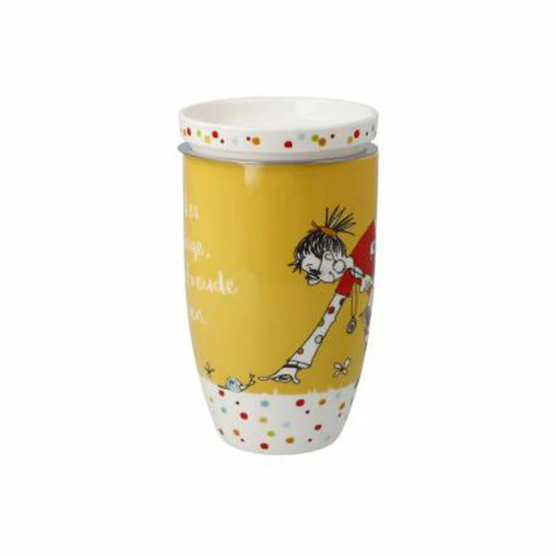 Goebel Teetasse mit Deckel und Sieb Freundlieb -Kleine Dinge, Tee Tasse, Fine Bone China, 27001421