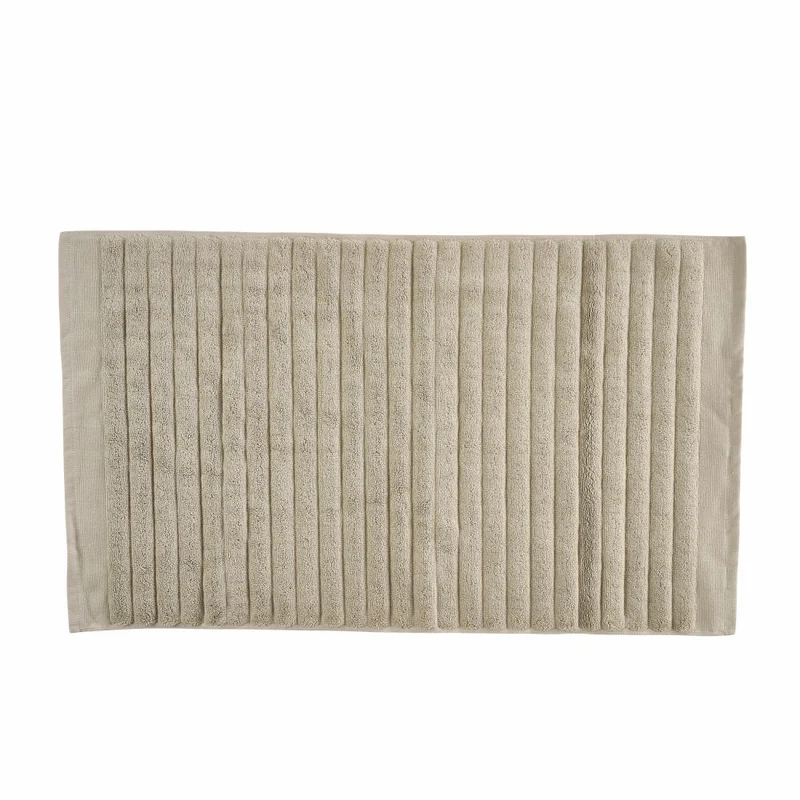 Zone Denmark Badematte Inu, Badteppich, Badvorleger, Duschvorleger, Baumwolle, Sand, 80 x 50 cm, 28254