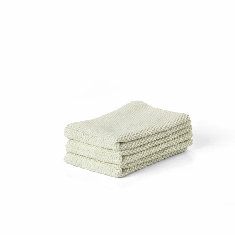 Zone Denmark Putzlappen, 3er Set, Putztuch, Putztücher, Reinigungstuch, Baumwolle, Biscuit, 27 x 27 cm, 29083