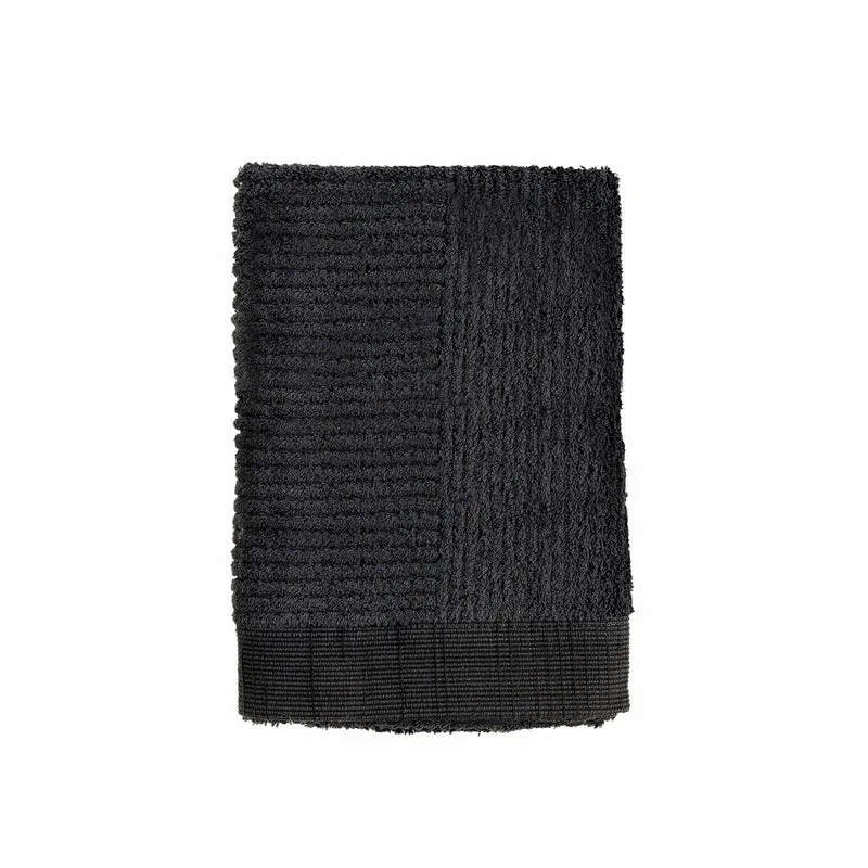 Zone Denmark Handtuch Classic, Badetuch, Gästehandtuch, Baumwolle, Black, 70 x 50 cm, 330092