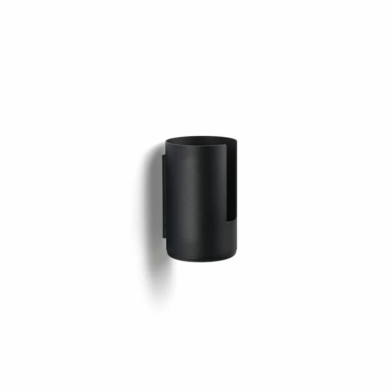 Zone Denmark Toilettenpapieraufbewarung für Wand Rim, Toilettenpapierhalter, Aluminium, Black, H 21 cm, 14647