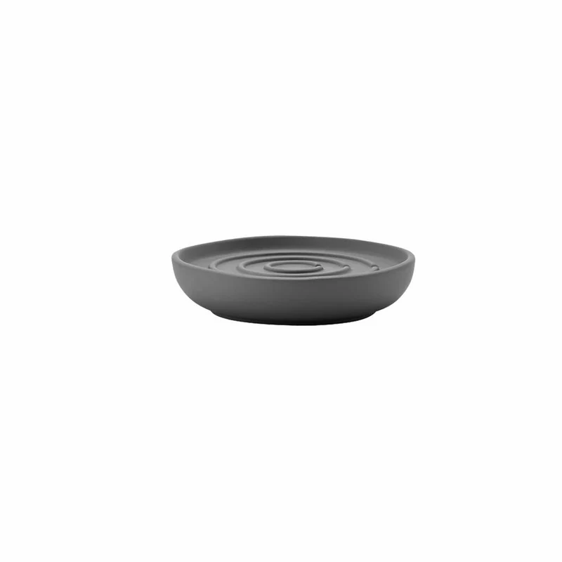 Zone Denmark Seifenschale Nova, Seifenablage, Seifenhalter, Porzellan, Grey, Ø 11 cm, 330107