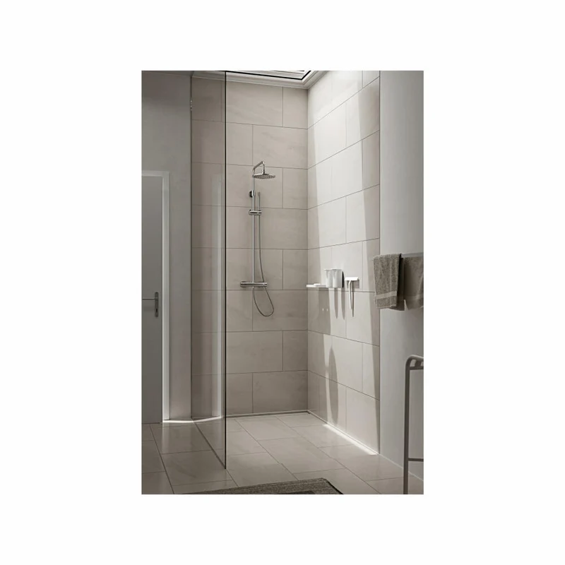 Zone Denmark Duschabzieher Rim, mit Halter, Abzieher, Scheibenreiniger, Silikon / Metall, White, 22 cm, 14894