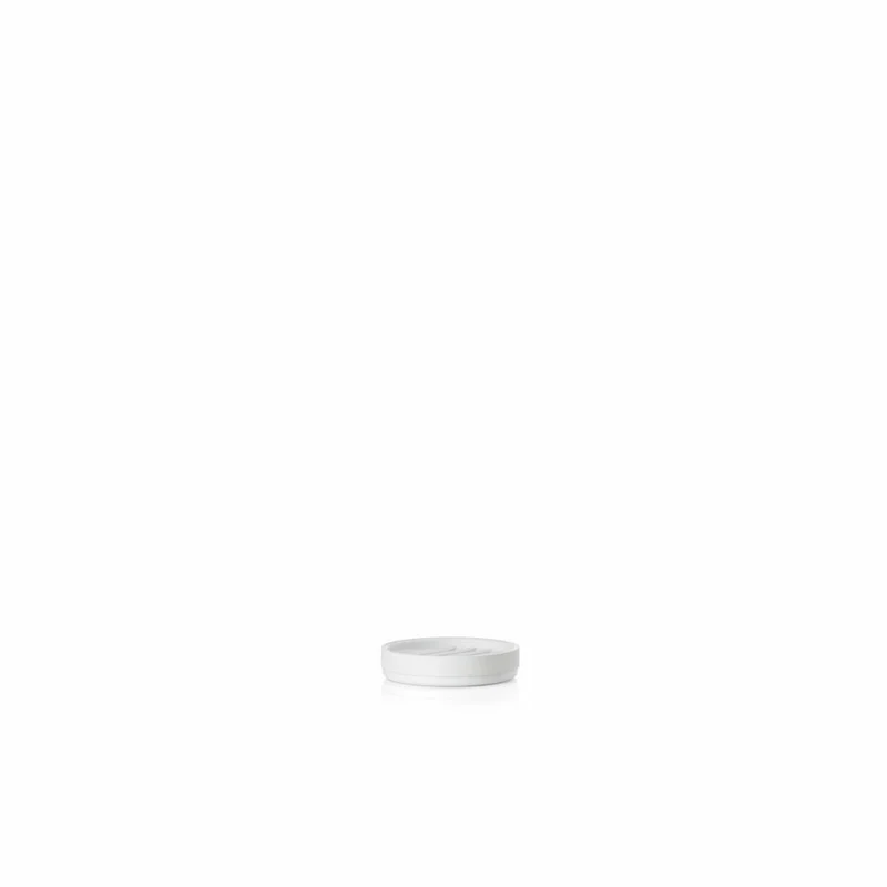 Zone Denmark Seifenschale Rim, Seifenablage, Seifenhalter, Aluminium / ABS, White, Ø 10.8 cm, 14489