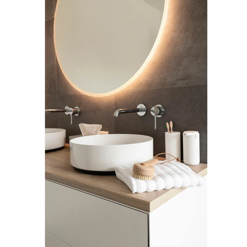 Zone Denmark Seifenspender Rim, Seifendosierer, Dosierspender, Aluminium / ABS, White, 200 ml, 14492