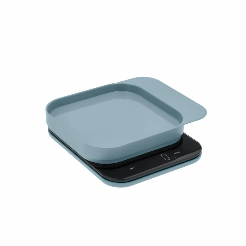 Rosti Küchenwaage Mensura, Grammwaage, ABS-Kunststoff, Dusty Blue, bis 10 kg, 25685