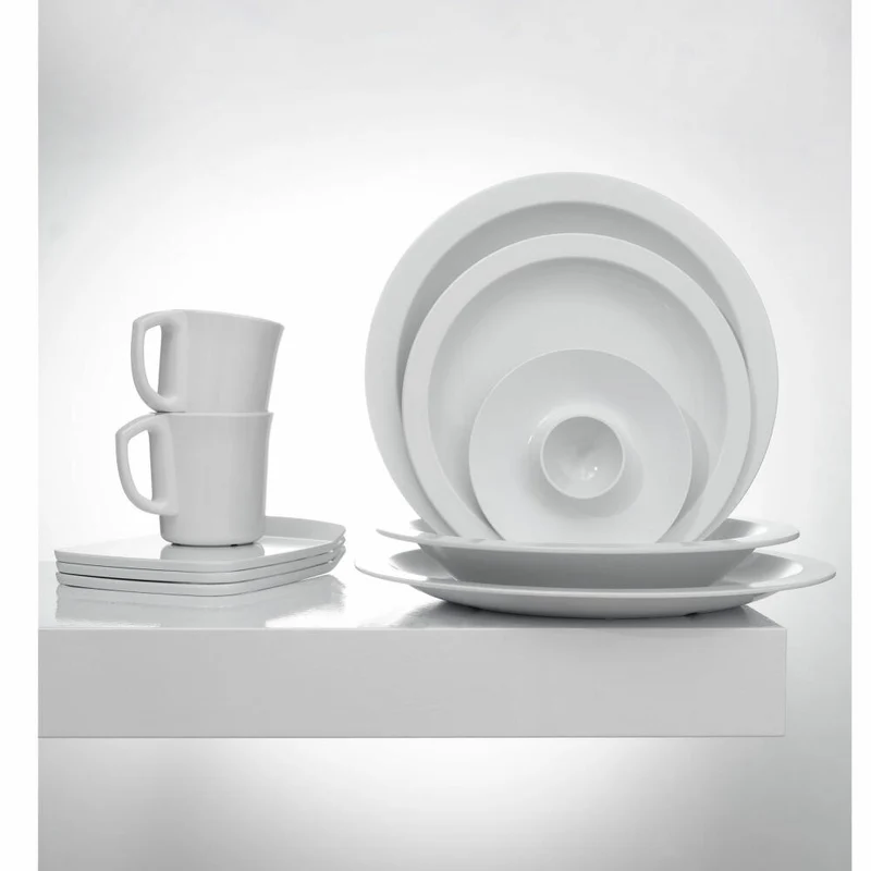 Rosti Dessertteller Hamlet, Kuchenteller, Melamin, Weiß, 18 cm, 24123