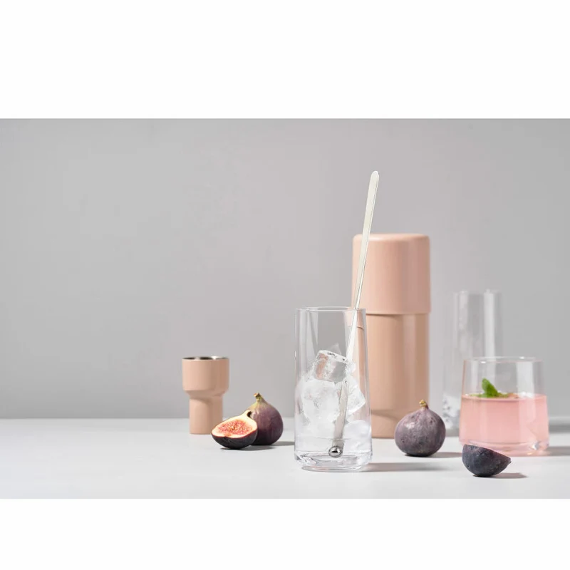 Zone Denmark Cocktail-Löffel Rocks, 2-tlg., Rührlöffel, Löffel, Mischen, Stahl, Silber, 25 + 28 cm, 10949