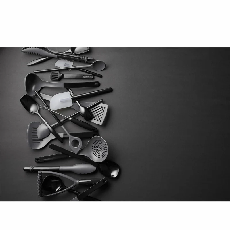 Rosti Teigschaber Classic L, Spachtel, Melamin, Silikon, Schwarz, 26 cm, 23775