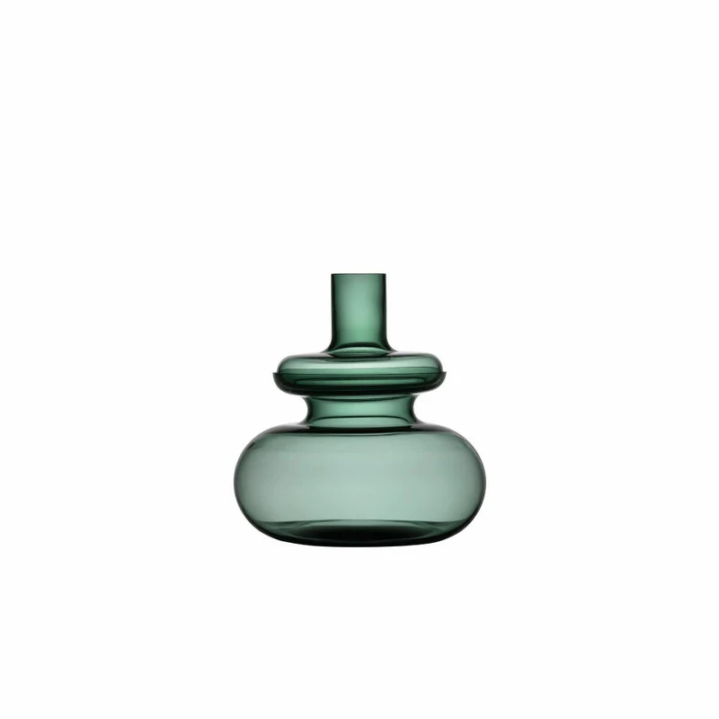Zone Denmark Vase Inu, Tischvase, Dekovase, Mundgeblasenes Glas, Moos Green, H 33 cm, 25941