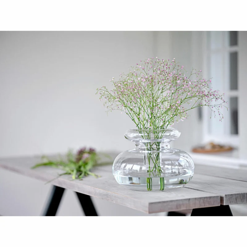Zone Denmark Vase Inu, Tischvase, Dekovase, Mundgeblasenes Glas, Pure Clear, H 33 cm, 25942