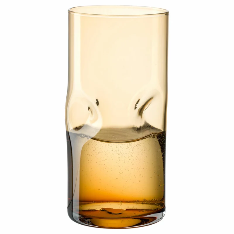 Leonardo Trinkglas Vesuvio, Trinkbecher, Kalk-Natron-Glas, Amber, 330 ml, 077376