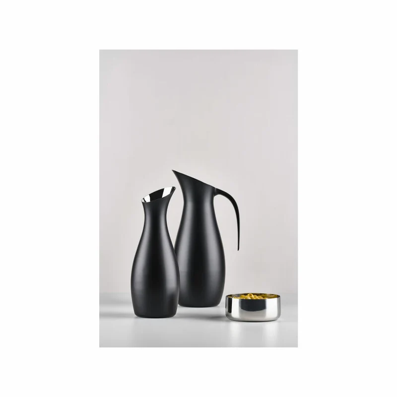 Zone Denmark Kanne Rocks, Karaffe, Dekanter, Wasserkanne, Weinkaraffe, Stahl, Black, 1.7 L, 11817