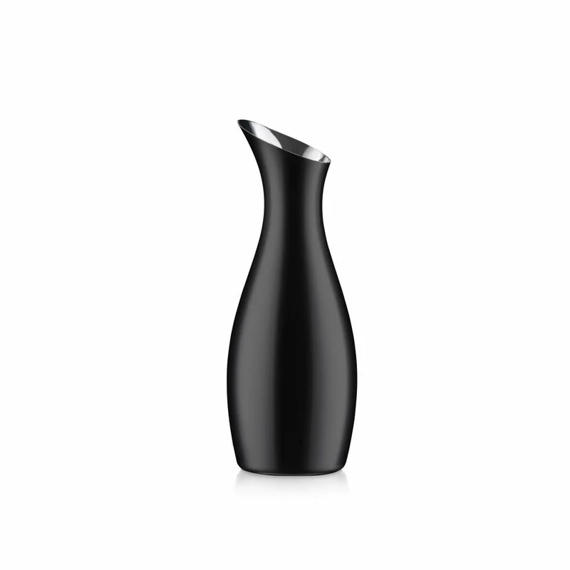 Zone Denmark Kanne Rocks, Karaffe, Dekanter, Wasserkanne, Weinkaraffe, Stahl, Black, 1 L, 11821