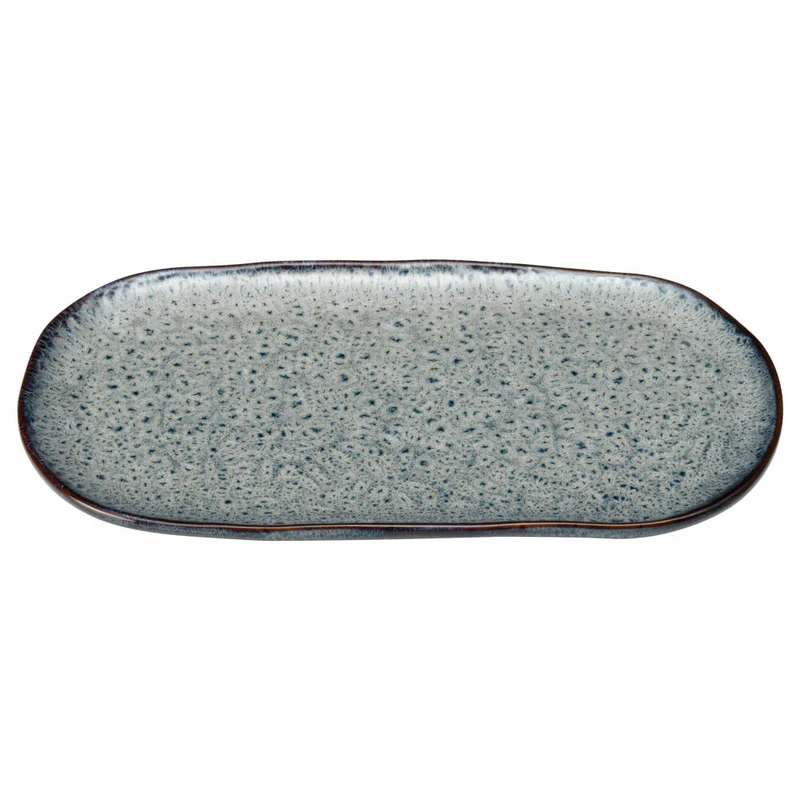 Leonardo Servierplatte Matera, Servierteller, Keramik, Anthrazit, 32 x 18 cm, 022846