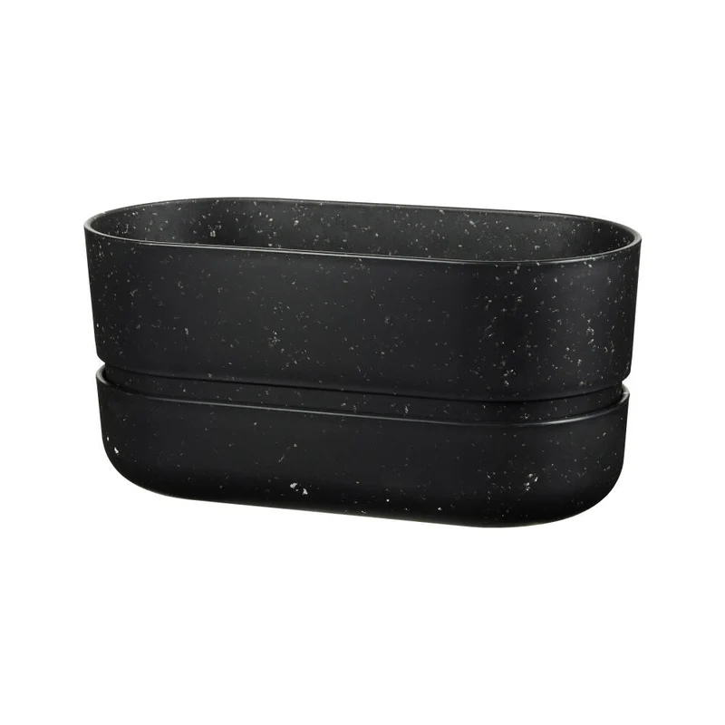 RIG-TIG Kräutertopf Pot-It, Pflanztopf, Blumentopf, Kunststoff, Black, Z00128