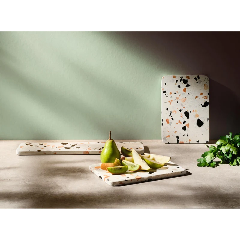 RIG-TIG Servierplatte Serve-It, Terrazzo, White Terrazzo, L 16 cm, Z00180