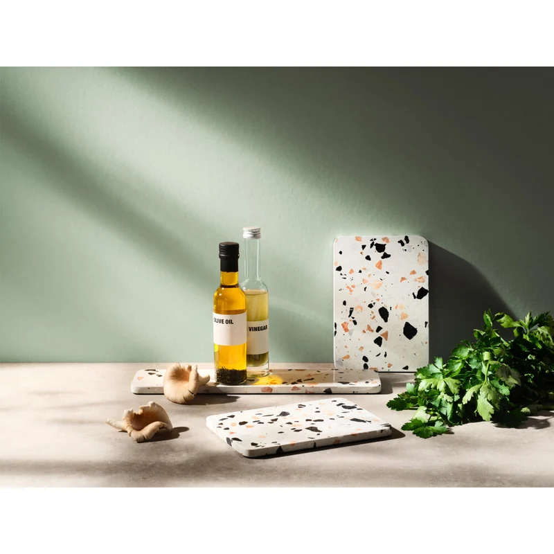 RIG-TIG Servierplatte Serve-It, Terrazzo, White Terrazzo, L 40 cm, Z00181