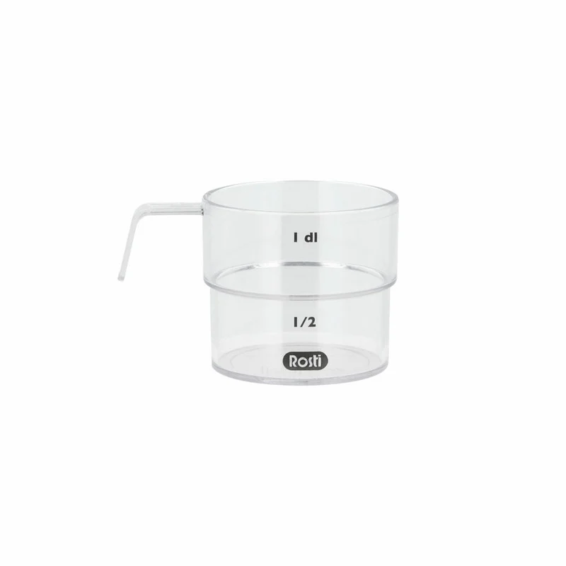 Rosti Deziliter-Messbecher Mensura, Abmessbecher, SAN-Kunststoff, Klar, 100 ml, 25291