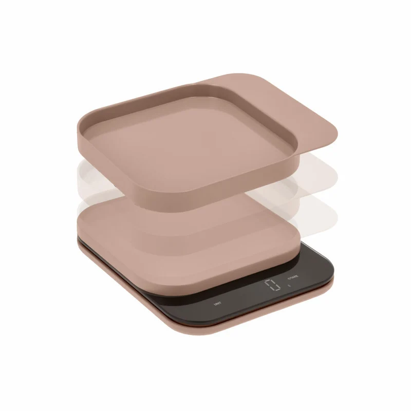 Rosti Küchenwaage Mensura, Grammwaage, ABS-Kunststoff, Humus, bis 10 kg, 25683