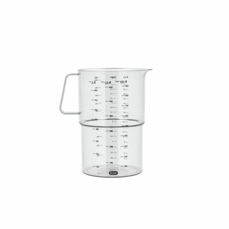 Rosti Messbecher Mensura, Messkanne, Abmessbecher, SAN-Kunststoff, Klar, 1 L, 25297