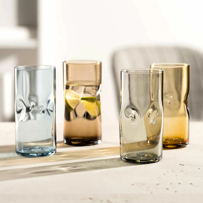 Leonardo Trinkglas Vesuvio, Trinkbecher, Kalk-Natron-Glas, Braun, 330 ml, 077377