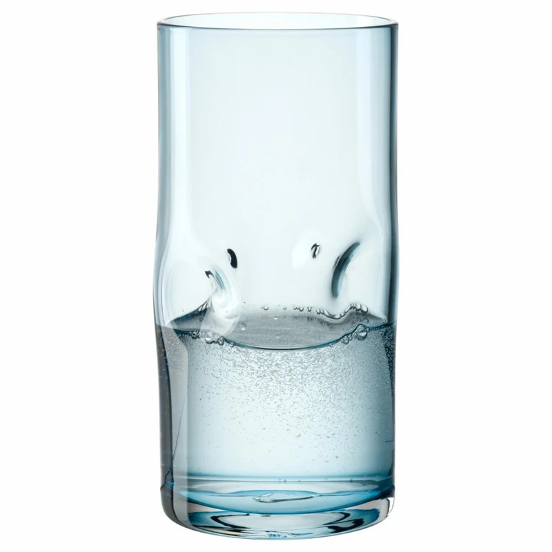 Leonardo Trinkglas Vesuvio, Trinkbecher, Kalk-Natron-Glas, Blau, 330 ml, 077378