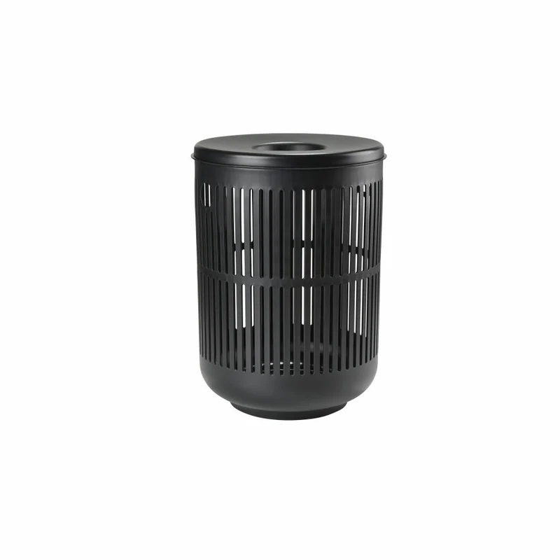 Zone Denmark Wäschekorb Ume, Wäschebox, Wäschetruhe, Wäschesammler, Kunststoff, Black, 60 L, 26523