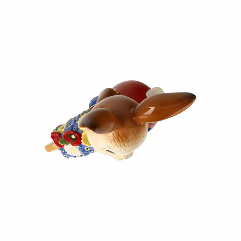 Goebel Figur Hasenjunge - So schön ist der Frühling, Steingut, Bunt, 25 cm, 66845581
