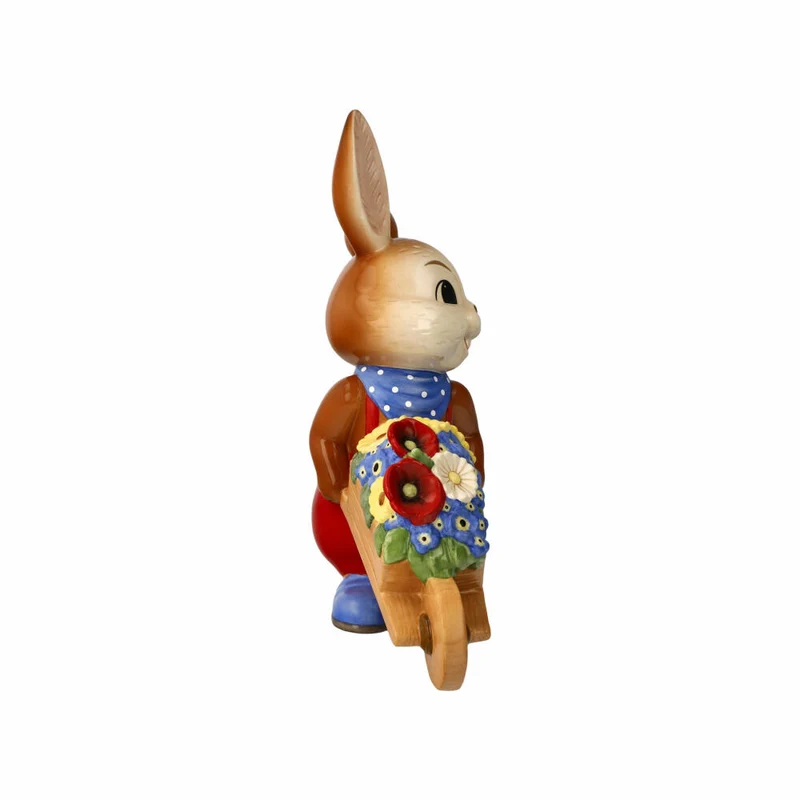 Goebel Figur Hasenjunge - So schön ist der Frühling, Steingut, Bunt, 25 cm, 66845581