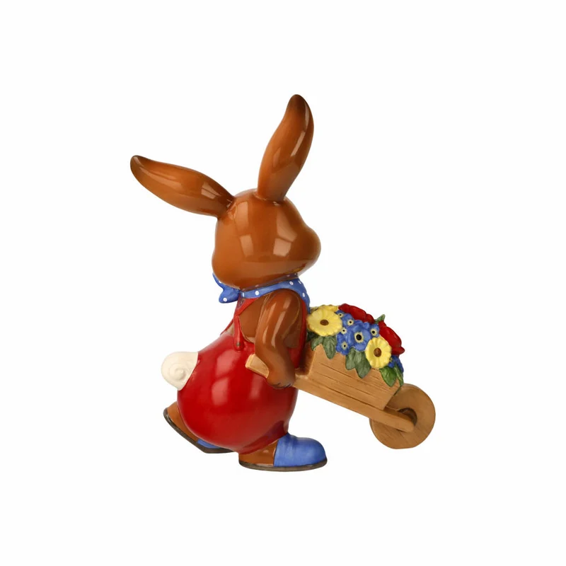 Goebel Figur Hasenjunge - So schön ist der Frühling, Steingut, Bunt, 25 cm, 66845581