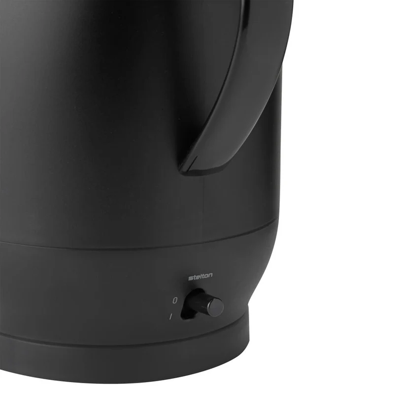 Stelton Wasserkocher Amphora, Edelstahl, Kunststoff, Soft Black, 1.2 L, 223-1